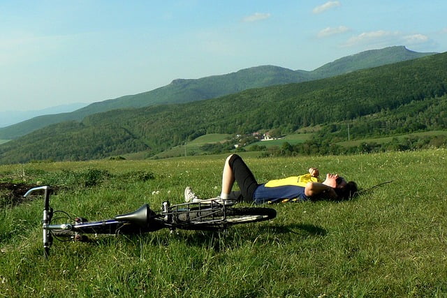 relax mountain biking