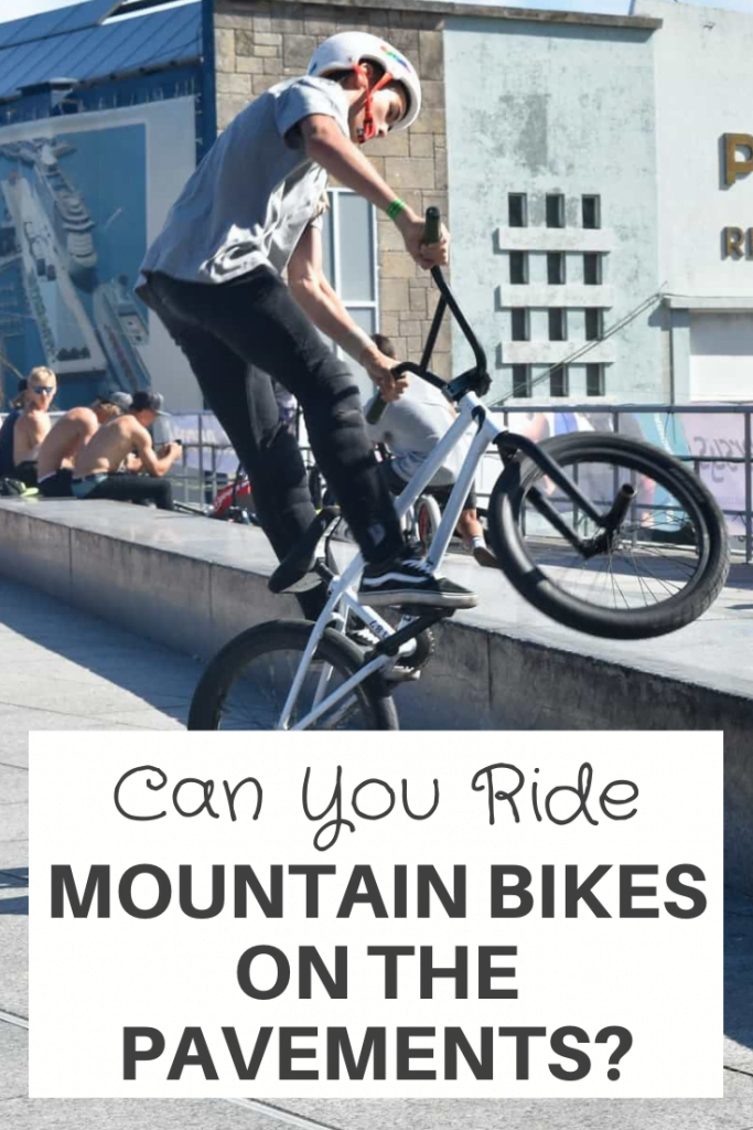 Mountain Bikes On The Pavements