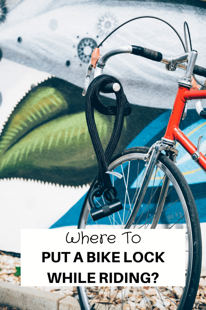 where to put a bike lock while riding
